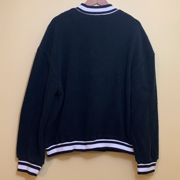 BP. | High Pile Fleece Unisex Varsity Casual Bomber Baseball Letterman Jacket M - Picture 16 of 17